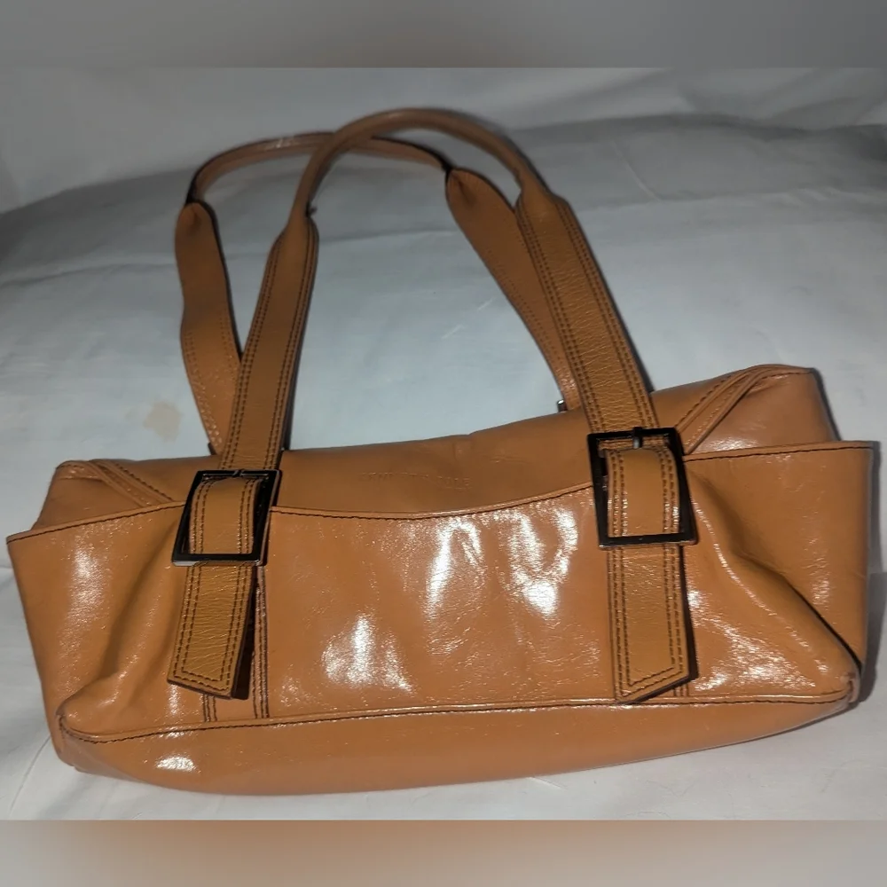 Kenneth Cole Vintage Y2K Brown Leather Shoulder Bag